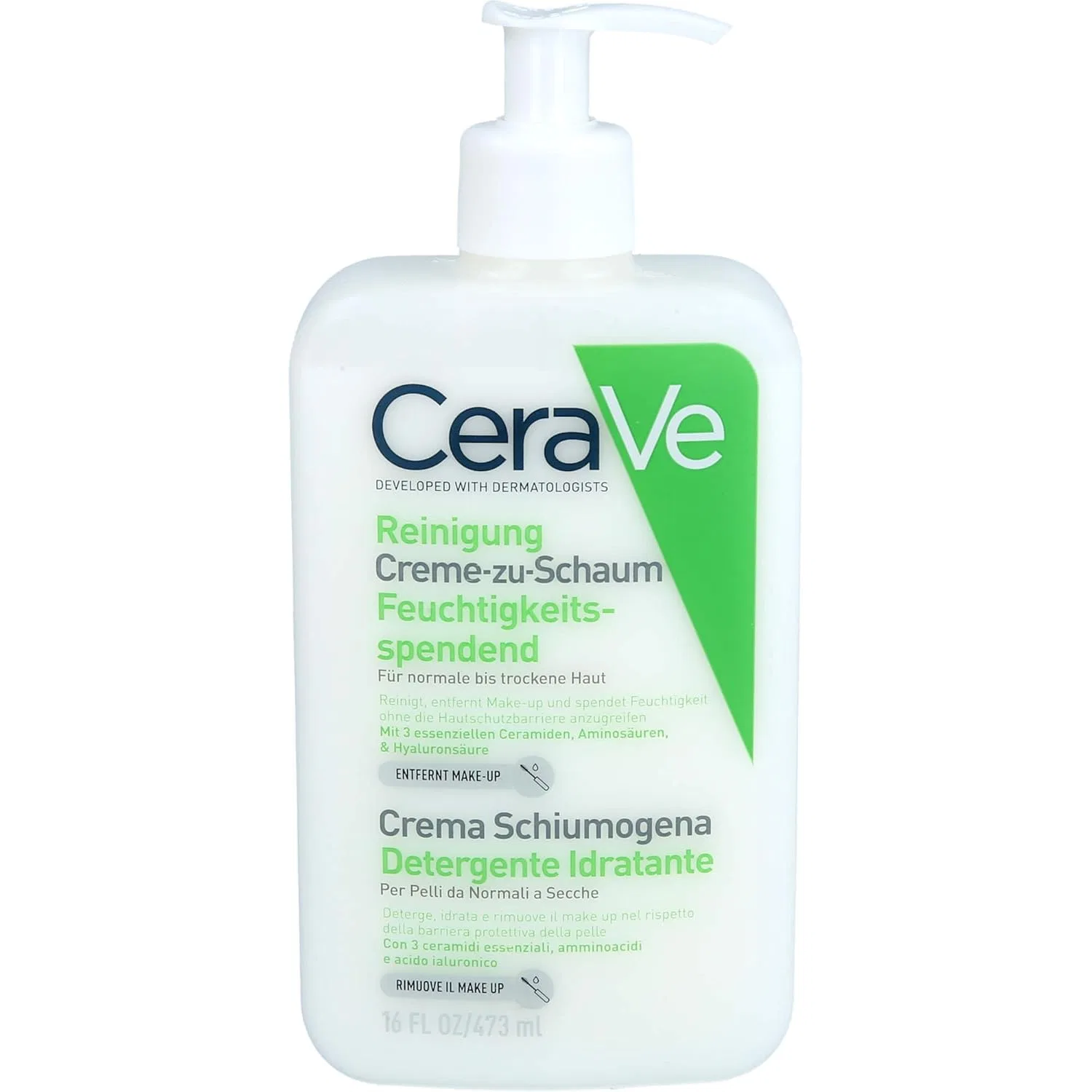 Крем для лица CeraVe — Очищающий -пенка для нормальной и сухой кожи «Creme-zu-Schaum» от