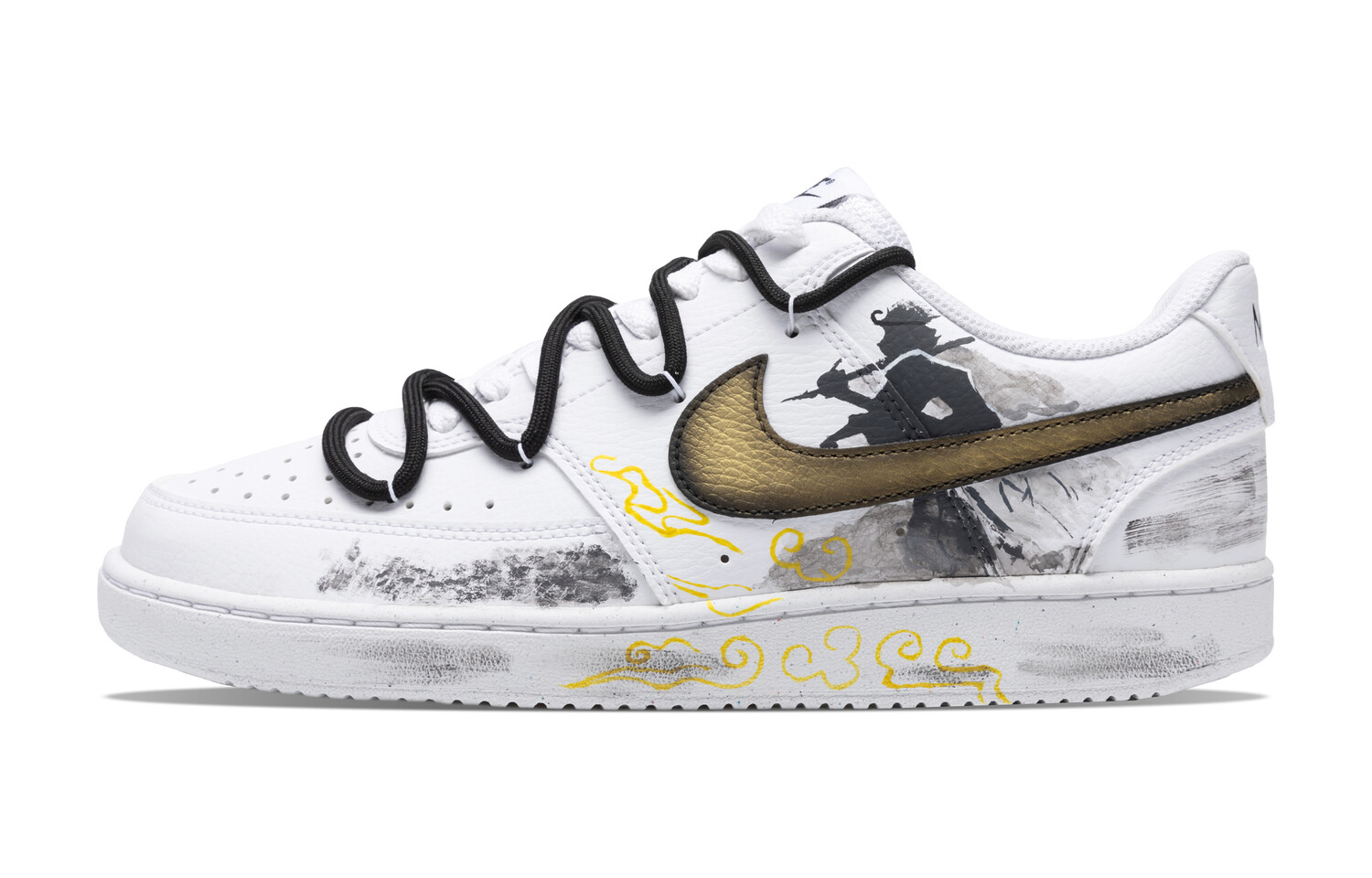 

Кроссовки для скейтборда Court Vision женские низкие черный Nike