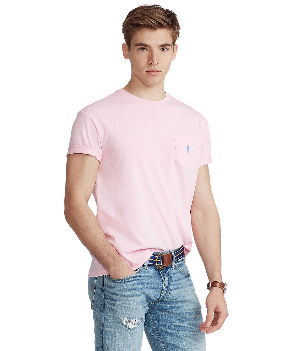 

Мужская футболка классического кроя из джерси с карманами Polo Ralph Lauren