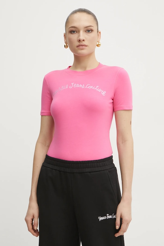 

Футболка Versace Jeans Couture, розовый