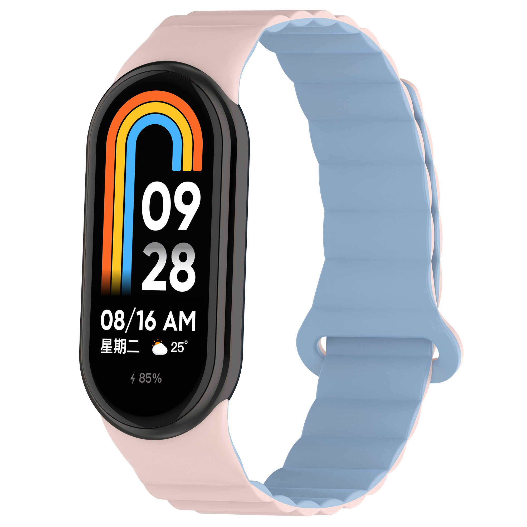 

IBOANN Часы Strap Xiaomi Compatibility Silicone Material, Silt Misty Blue