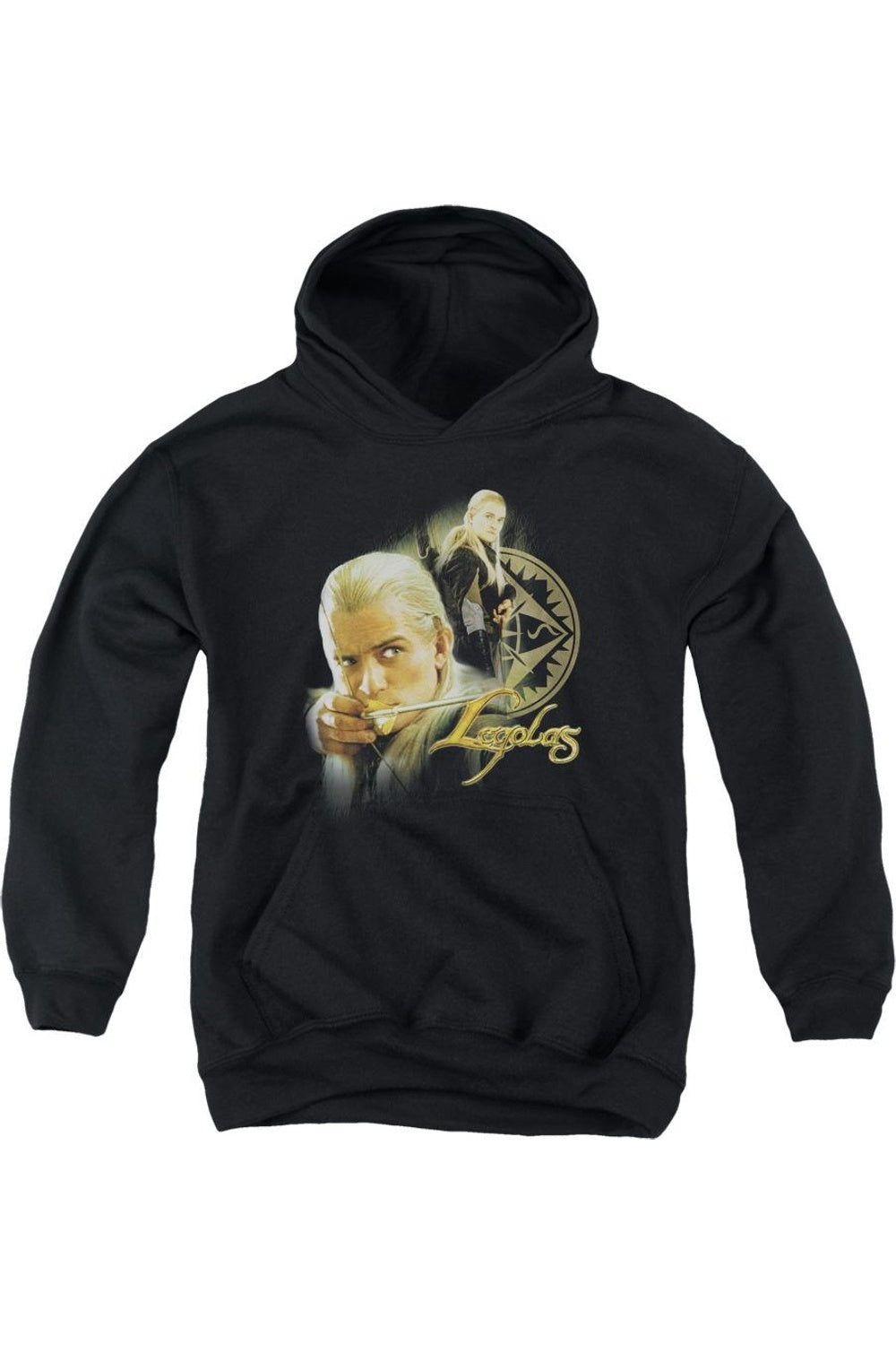 

Толстовка с капюшоном Legolas для подростков Lord Of The Rings Gildan, черный