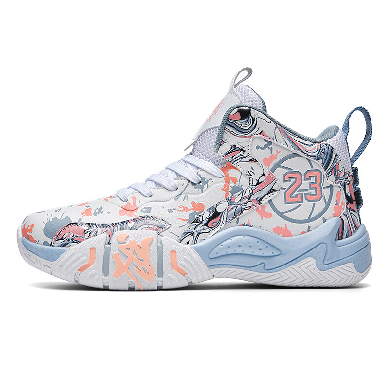 

Баскетбольные кроссовки Basketball Shoes Unisex Mid-Top Musnodo, белый/синий