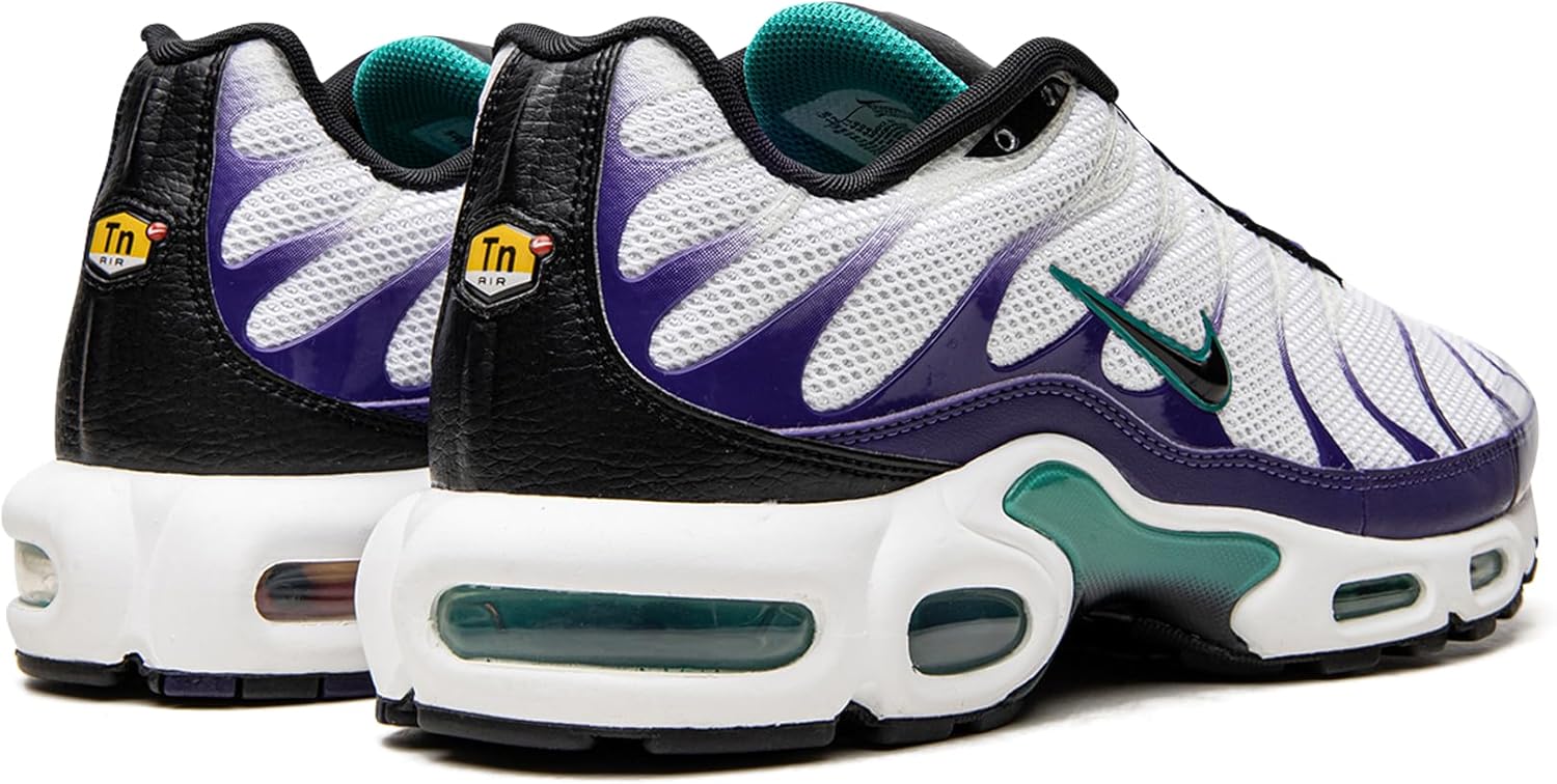 Кроссовки Nike Air Max Plus, мужские спортивные кроссовки, белый/черный — фото 3