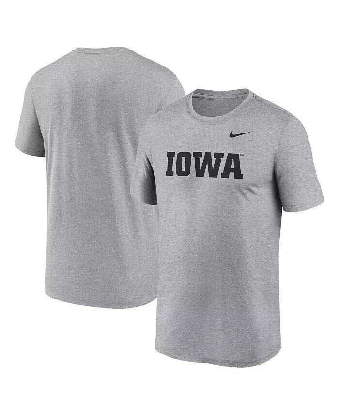 

Футболка мужская Heather Grey Iowa Hawkeyes Primetime Legend Wordmark Nike