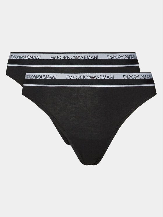 

Комплект из 2 бразильских женских трусов Emporio Armani Underwear, черный