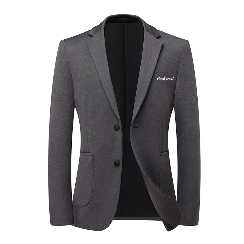 

Костюм деловой мужской с воротником утолщенным VanCamel, серый