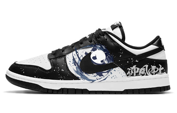 

Кроссовки Nike Dunk Skateboard Shoes Women's Low-Top White Black, черный