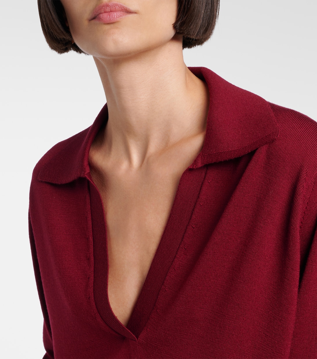 Шерстяной свитер Gucci, Rosso Ancora/Mix — фото 4