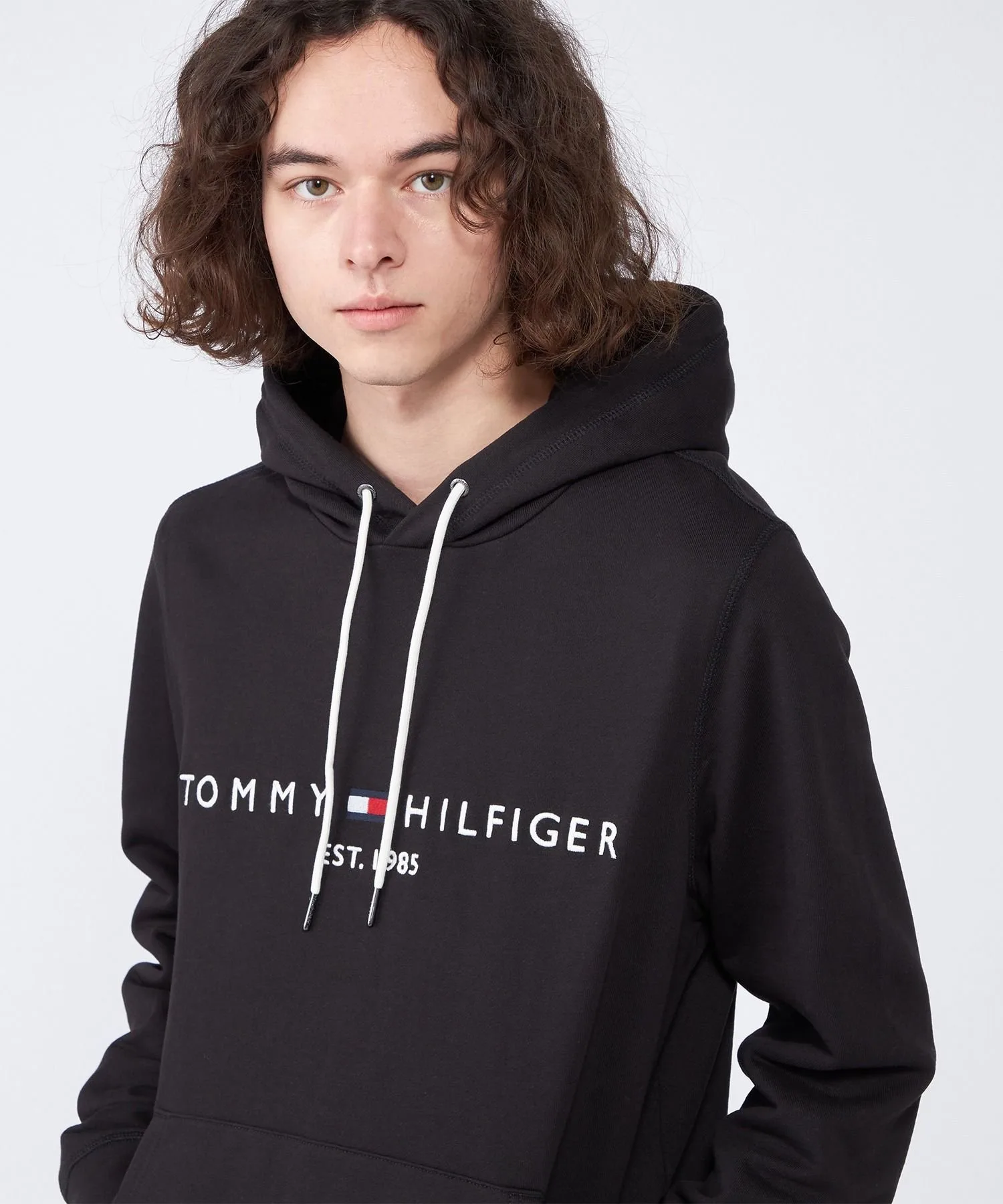 Толстовка с вышитым логотипом TOMMY HILFIGER, Black BDS — фото 4