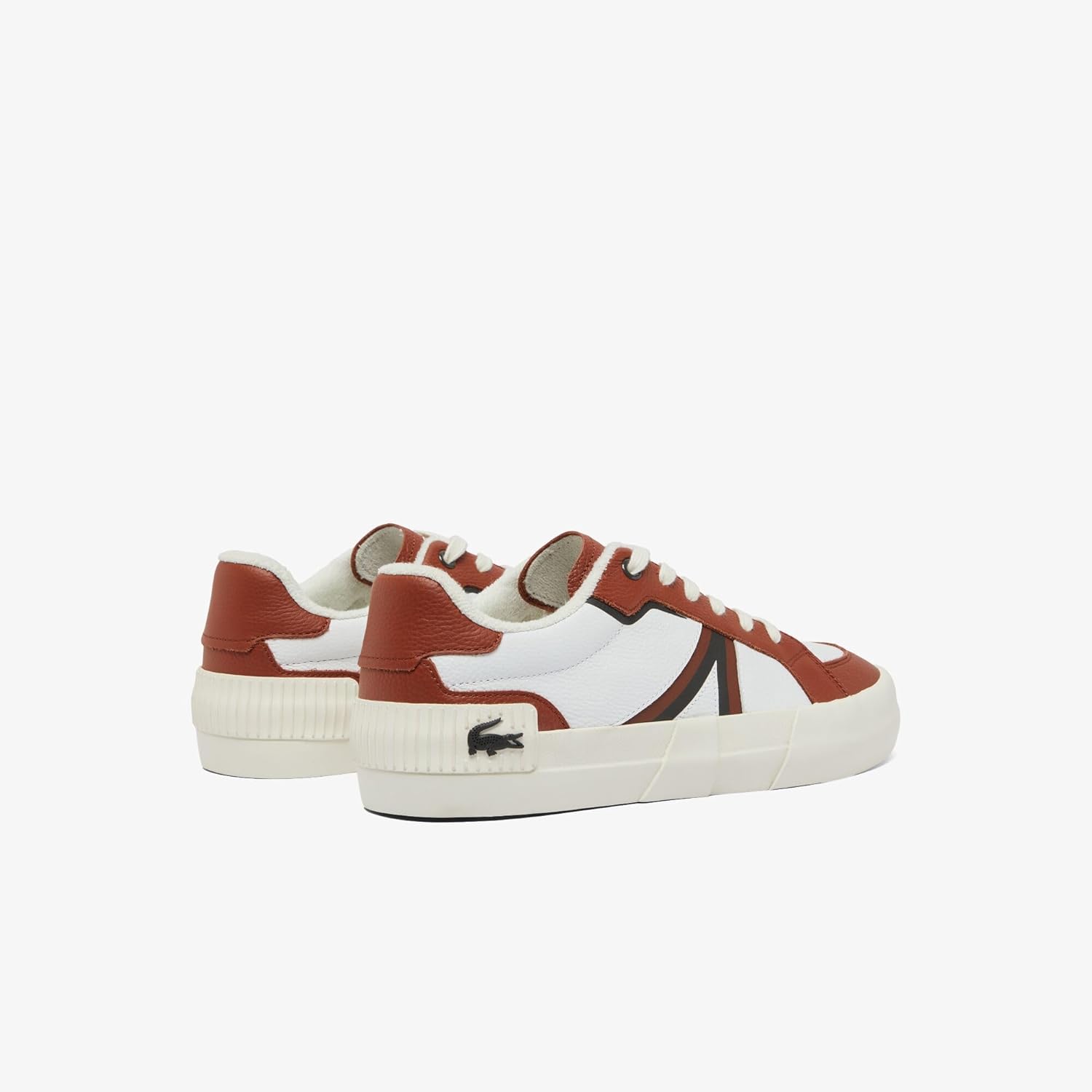 Мужские кроссовки Lacoste L004, белый/коричневый — фото 3