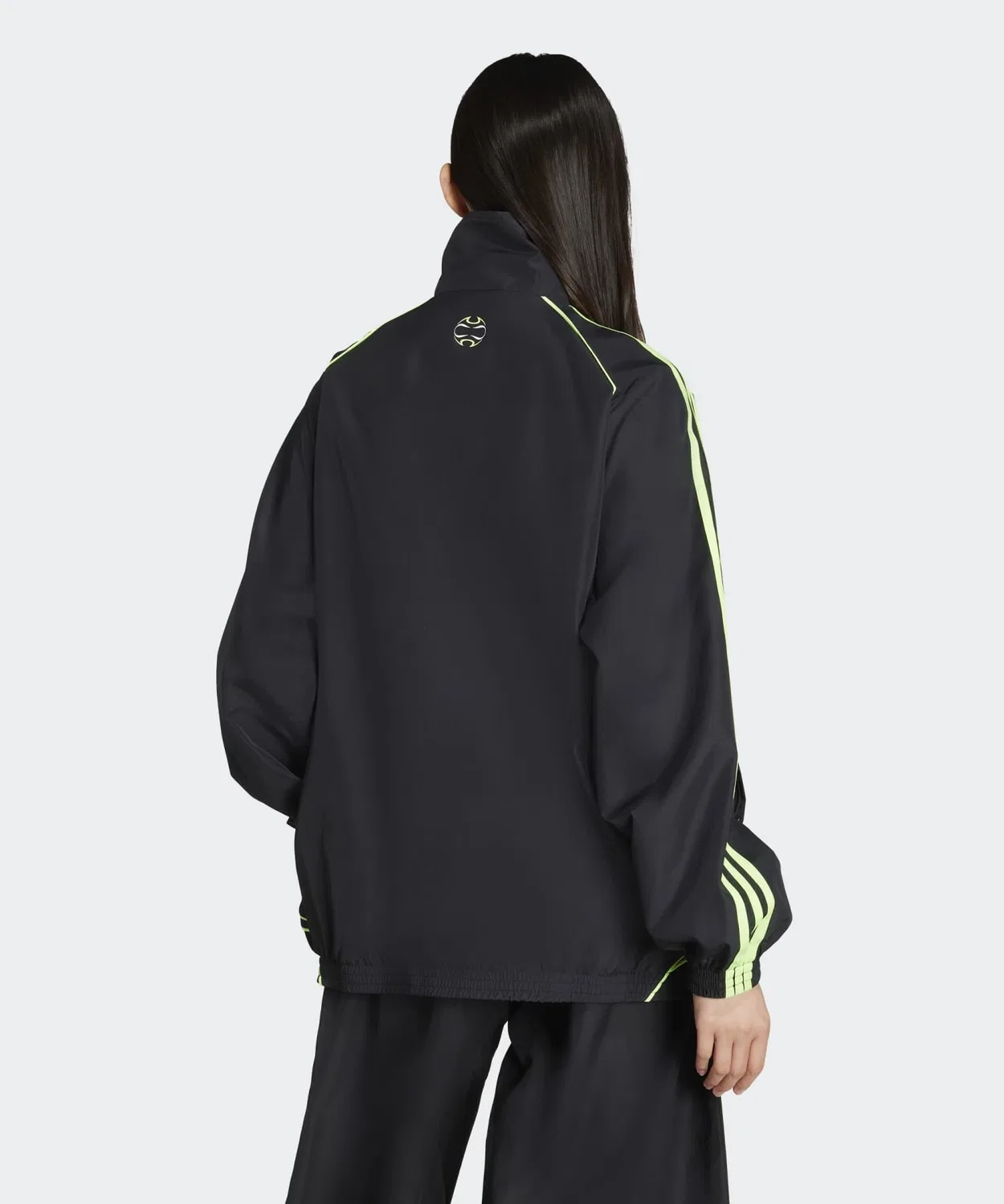 Трек-топ оверсайз woven adidas Originals Teamgeist Adicolor черный — фото 2