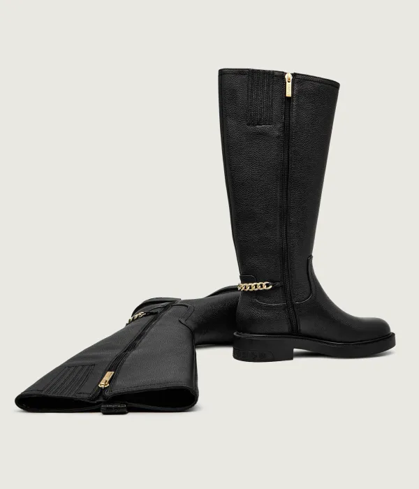 Fyonal2 Кожаные сапоги для верховой езды Guess, черный — фото 4