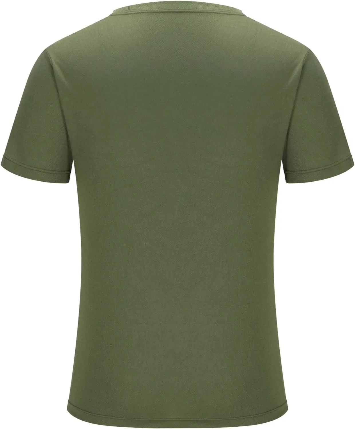 Футболка мужская короткий рукав, круглый вырез, базовый, повседневный, Army Green — фото 3