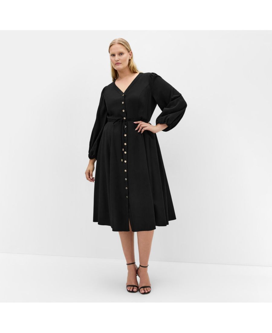 

Платье-миди Kristina больших размеров CITY CHIC, Black