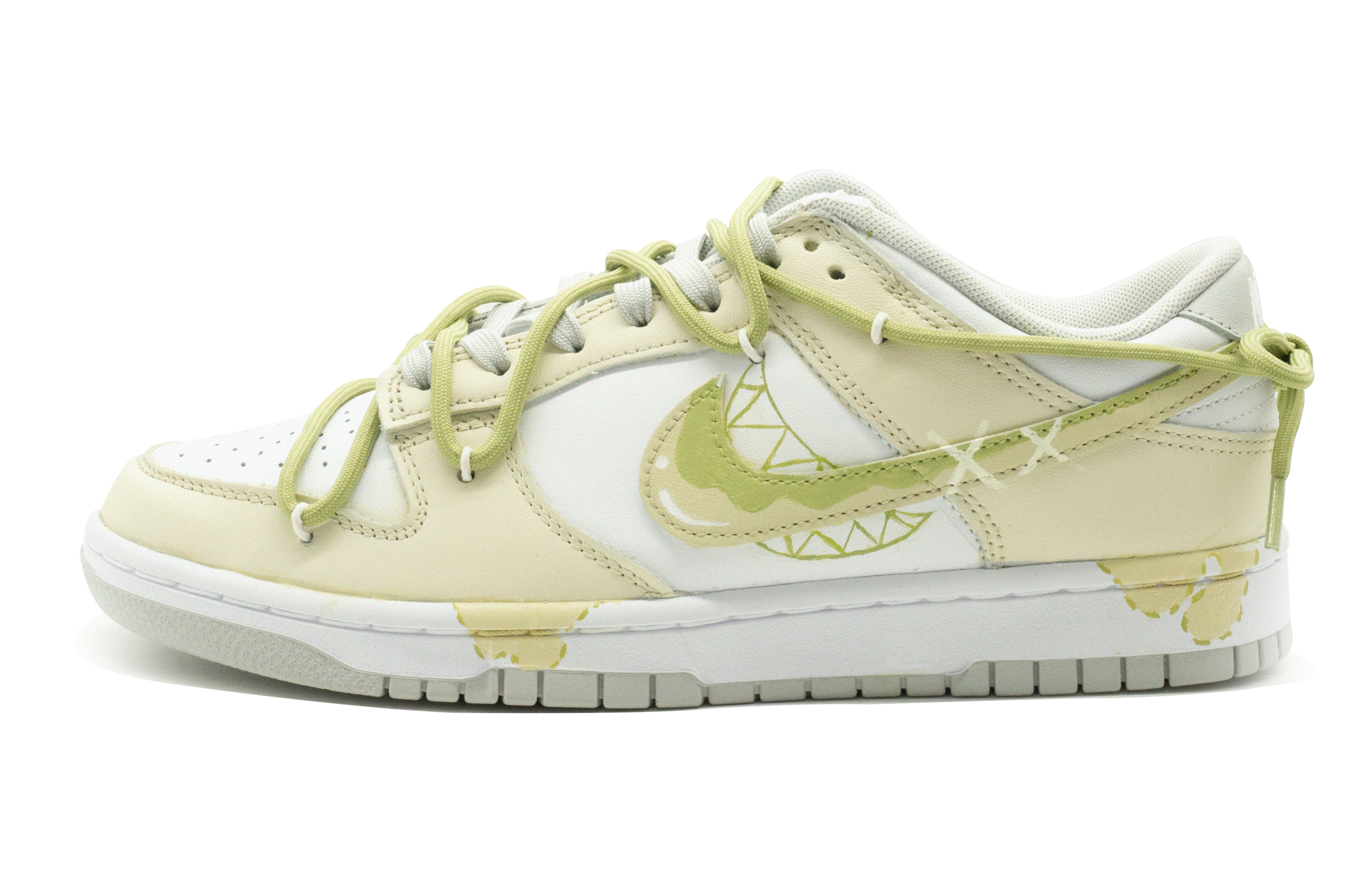 

Кроссовки Nike Dunk Skateboarding Shoes Men Low-top Bean Green/white, цвет Matcha