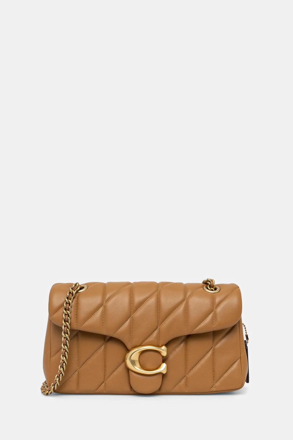 

Сумочка из полосатой кожи Coach, коричневый