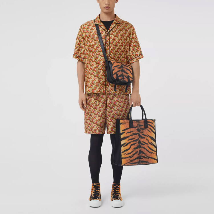 Шорты Burberry мужские повседневные, Mulberry Silk, коричневый — фото 2