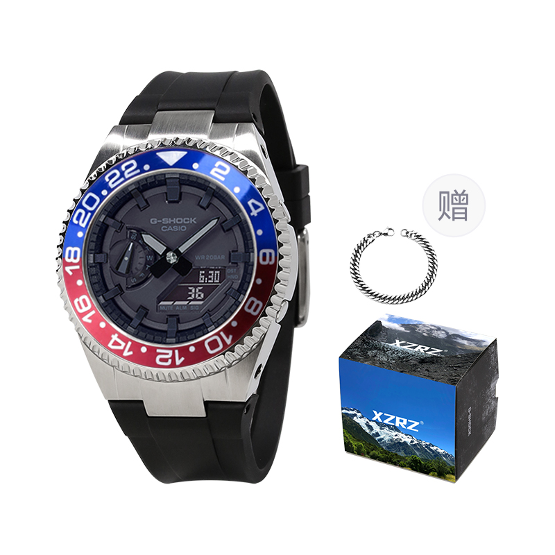 

Унисекс часы CASIO серии с двойным дисплеем жидкокристаллическим/аналоговым черные