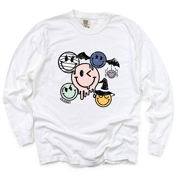 

Футболка с длинным рукавом SWSmiley halloween smileys Simply Sage Market, White, Белый, Футболка с длинным рукавом SWSmiley halloween smileys Simply Sage Market, White