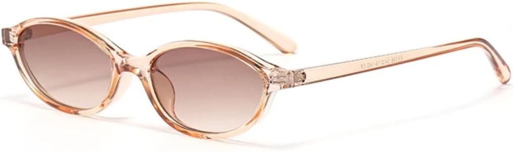 

Солнцезащитные очки с защитой от УФ-излучения UV400 | Овальные линзы в стиле «кошачий глаз» в панк-стиле | для женщин и мужчин, для занятий спортом на открытом воздухе и вождения DSVIGF, Clearbrown-brown