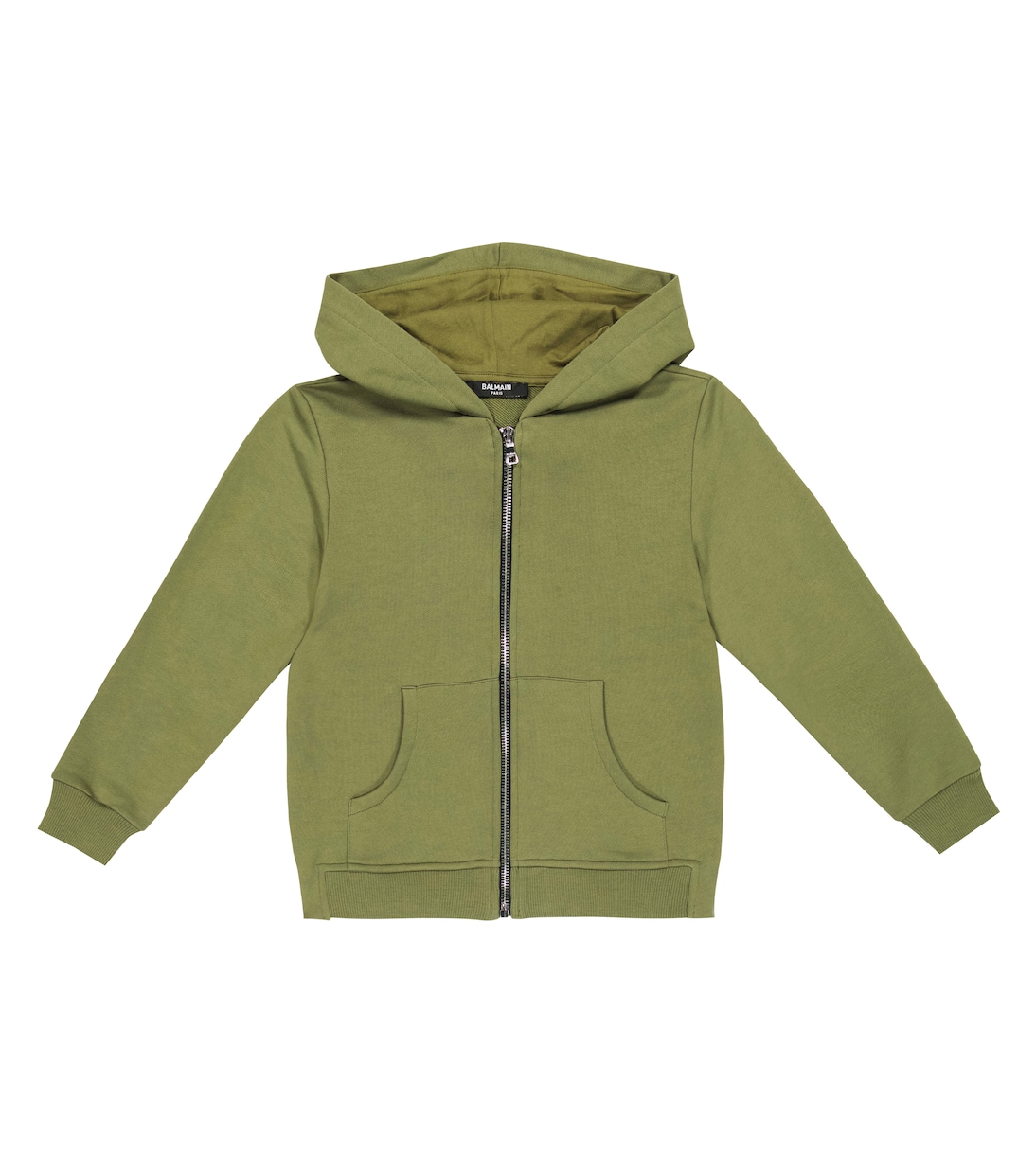 

Толстовка с логотипом на молнии Balmain Kids, Verde