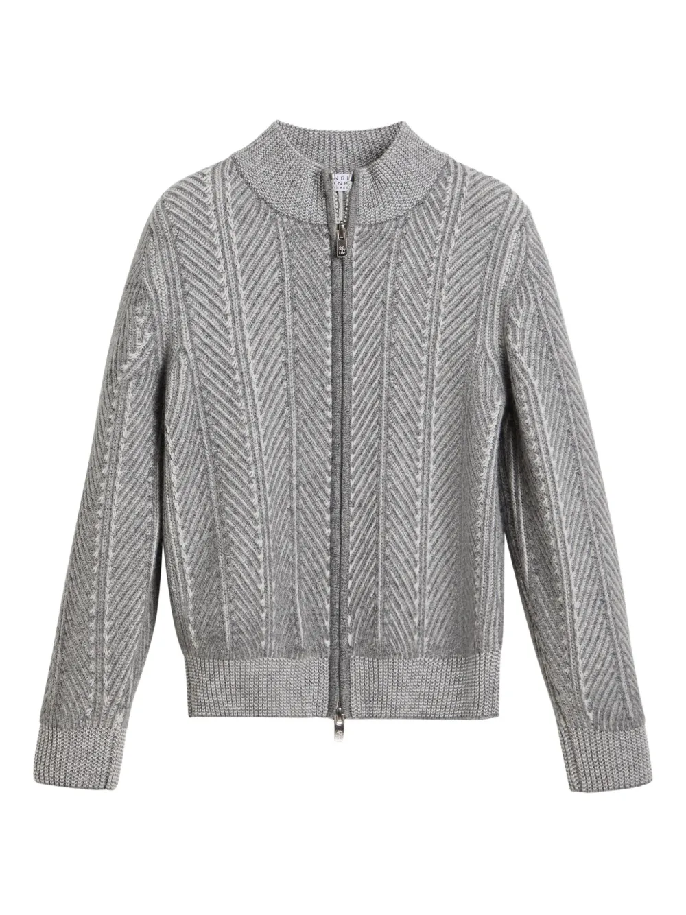 

Кардиган Vanisé на молнии Brunello Cucinelli Kids, серый