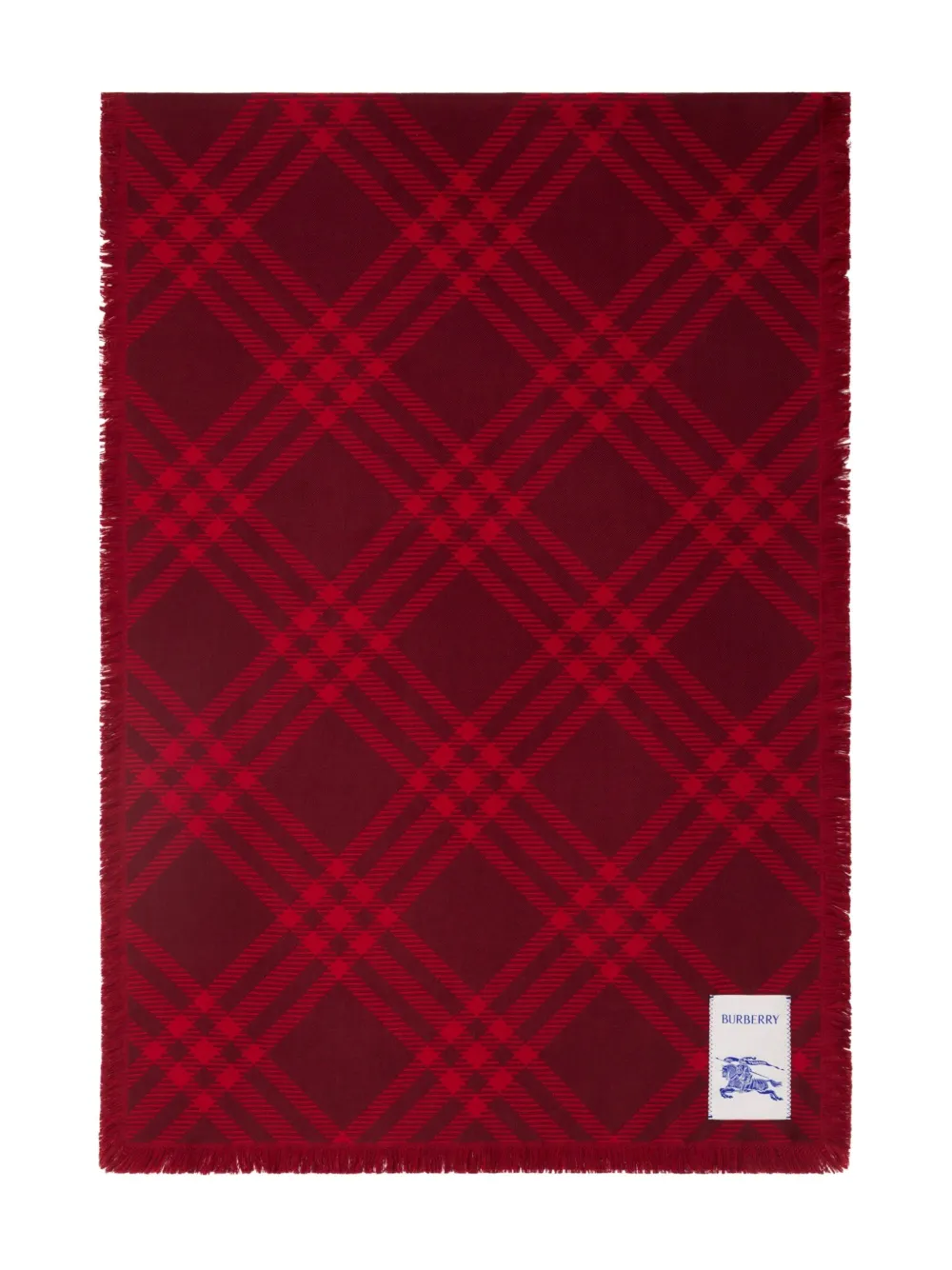 

Шарф в клетку BURBERRY, красный