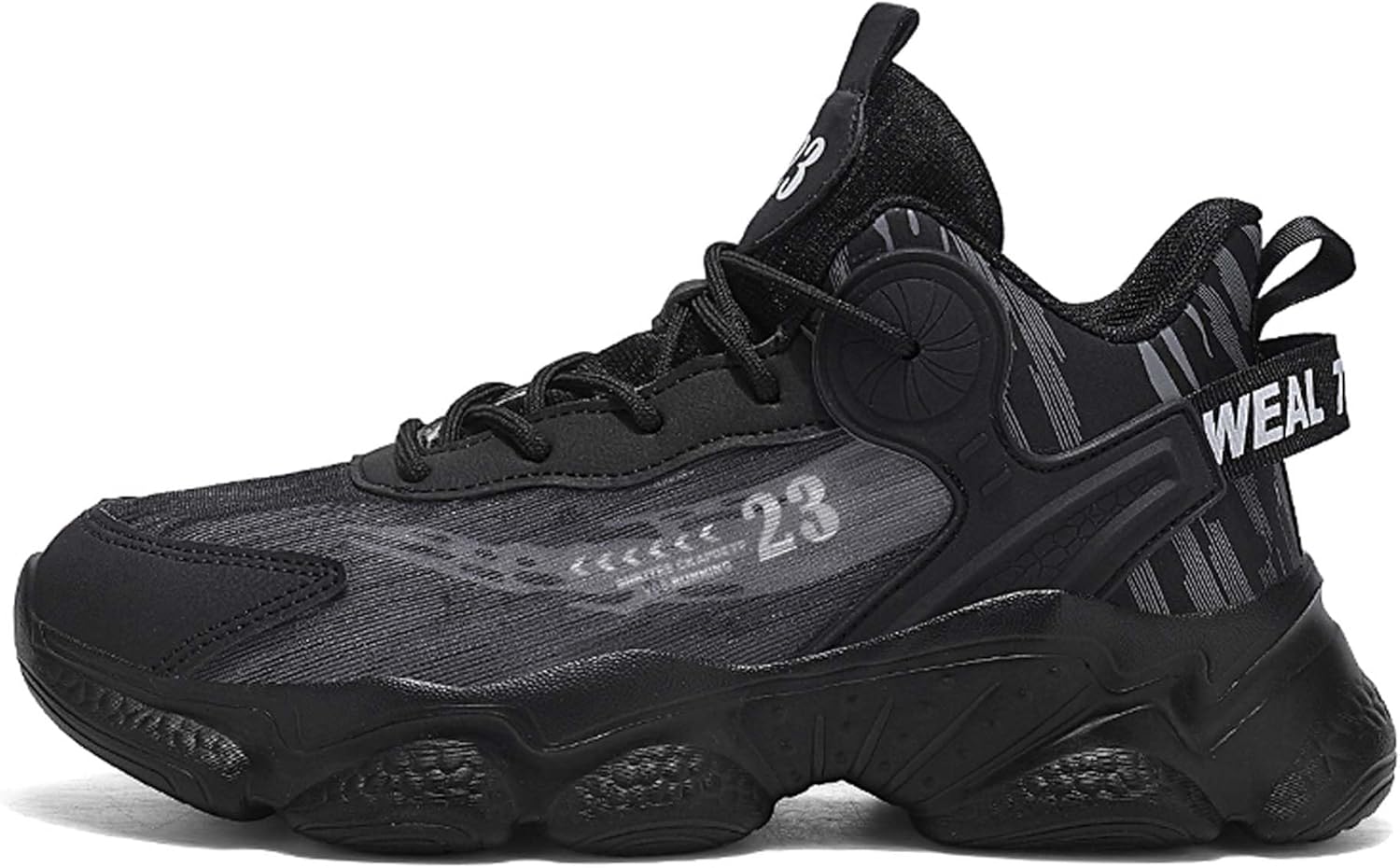 

Большие мужские сетчатые дышащие повседневные кроссовки, беговые кроссовки, нескользящие баскетбольные кроссовки Generic, черный