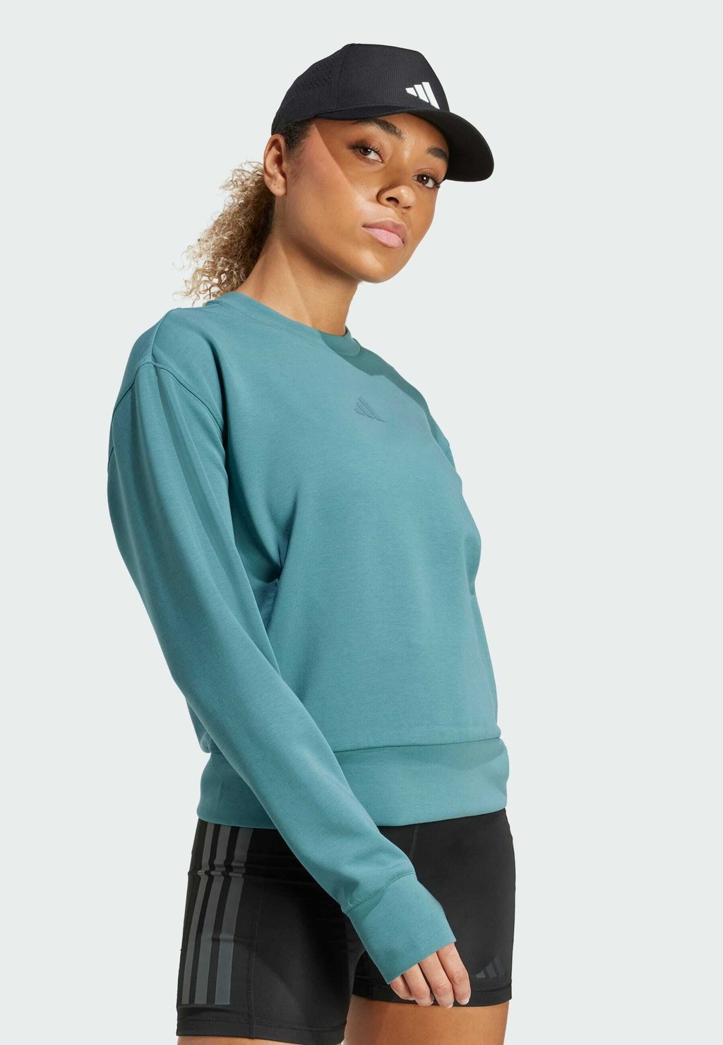 

Толстовка CREW Adidas Performance, цвет Preloved Teal