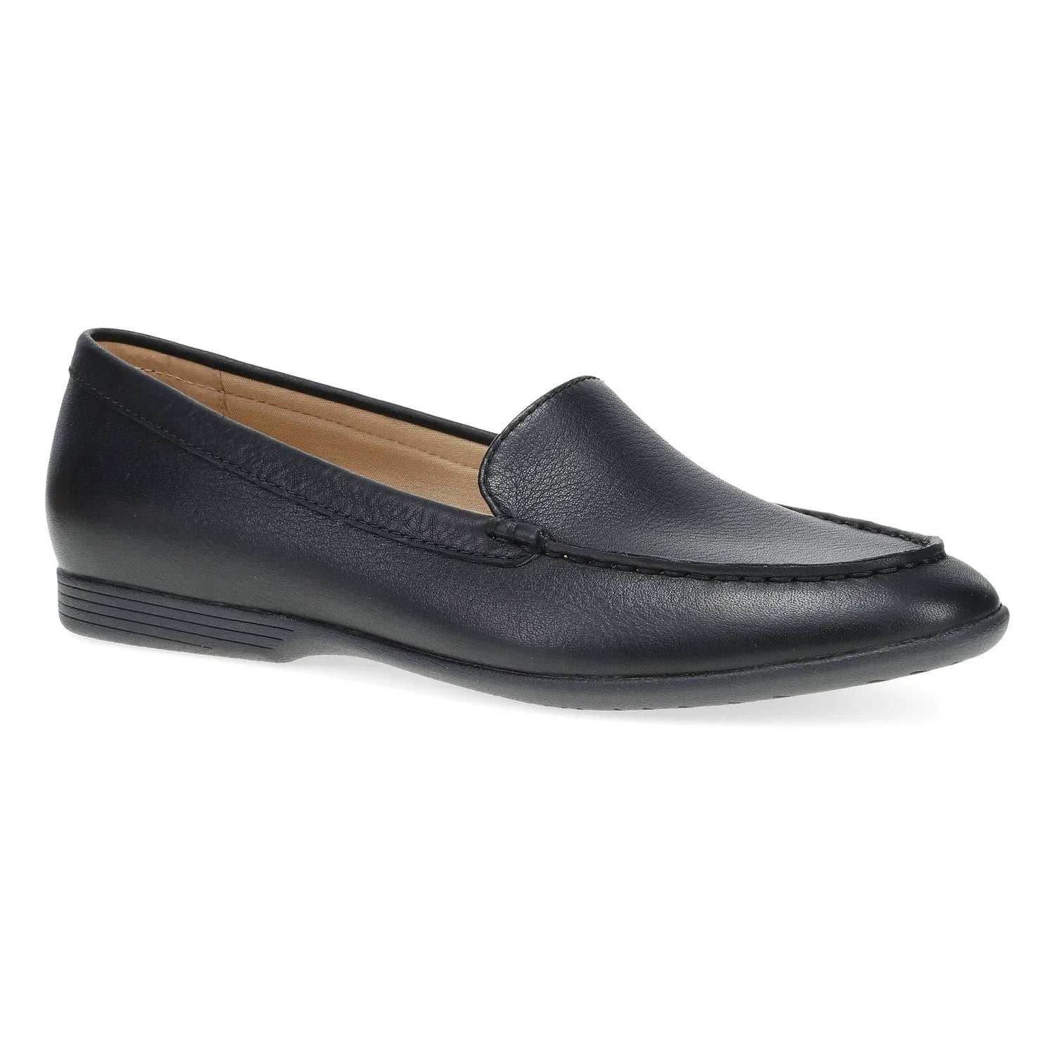Женские лоферы Lorri с эффектом состаренности в черном цвете Dansko
