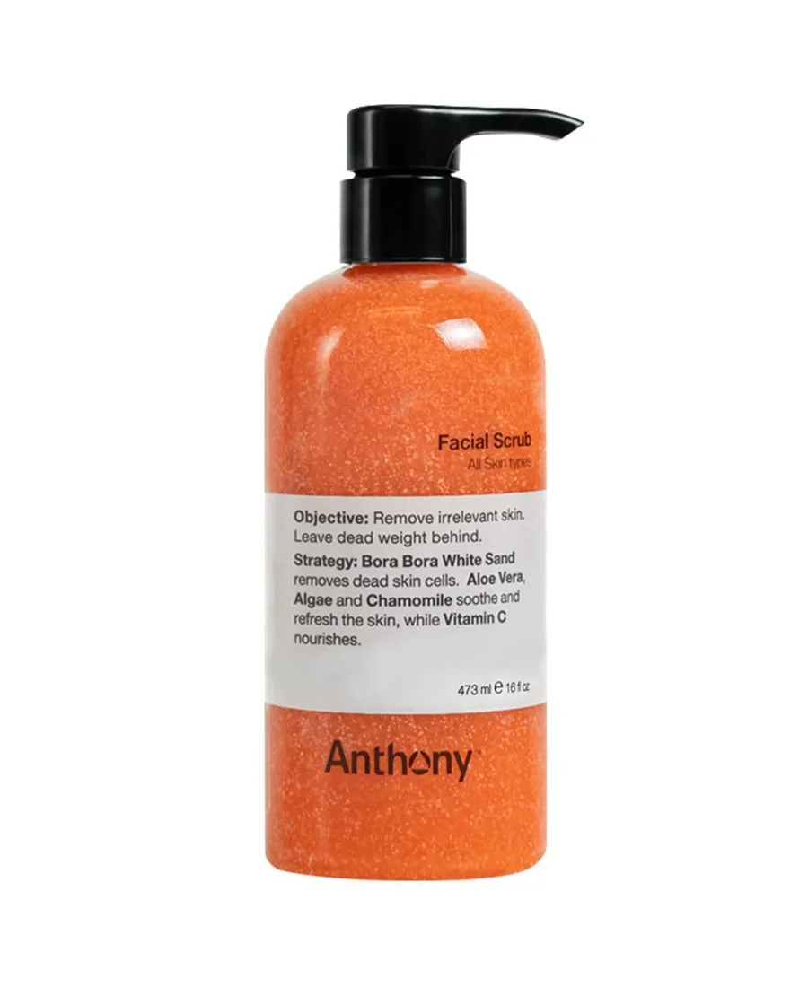 Скраб для лица, 450 мл Anthony, bright оранжевый