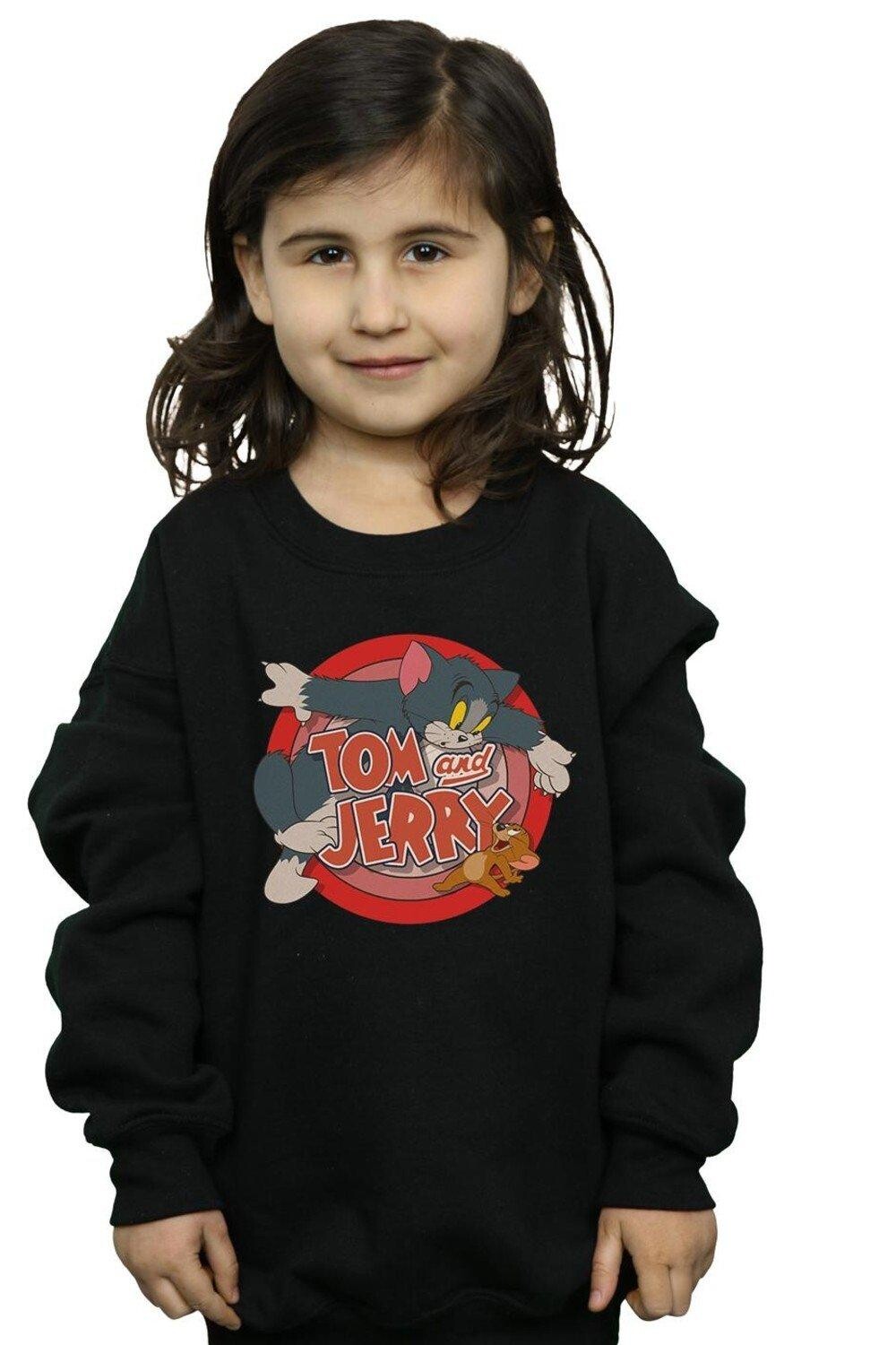 

Классический свитшот Catch Tom & Jerry, черный