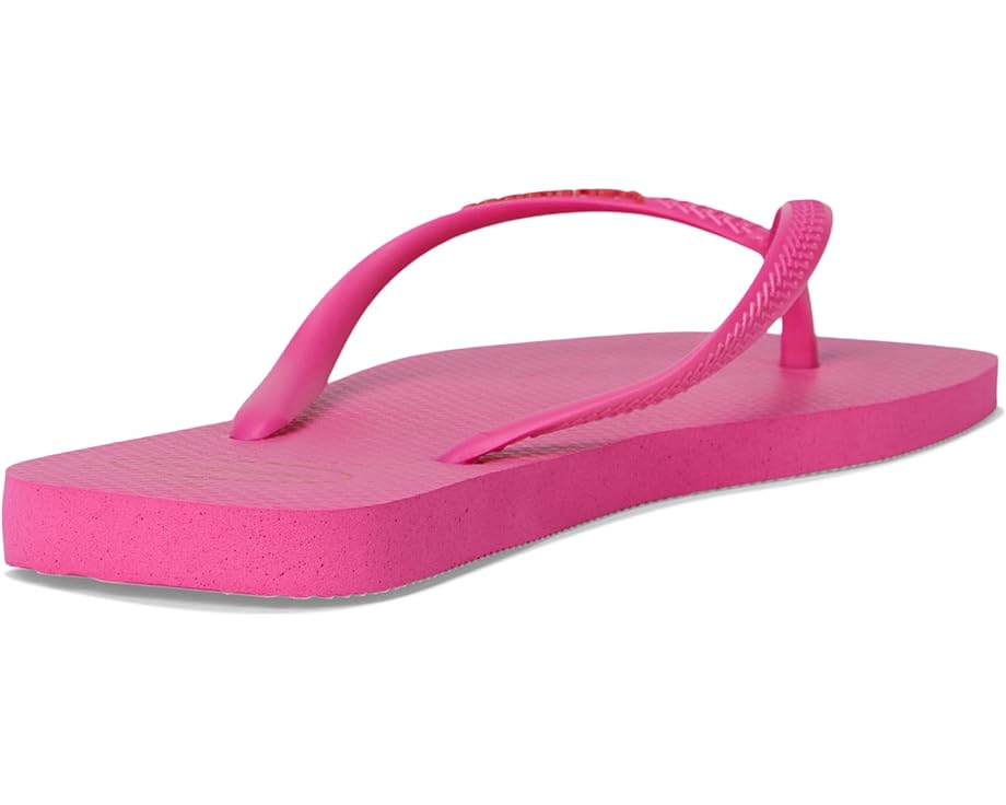 Сандалии Havaianas Slim Square Logo Pop Up Sandals, цвет Pink Flux — фото 4