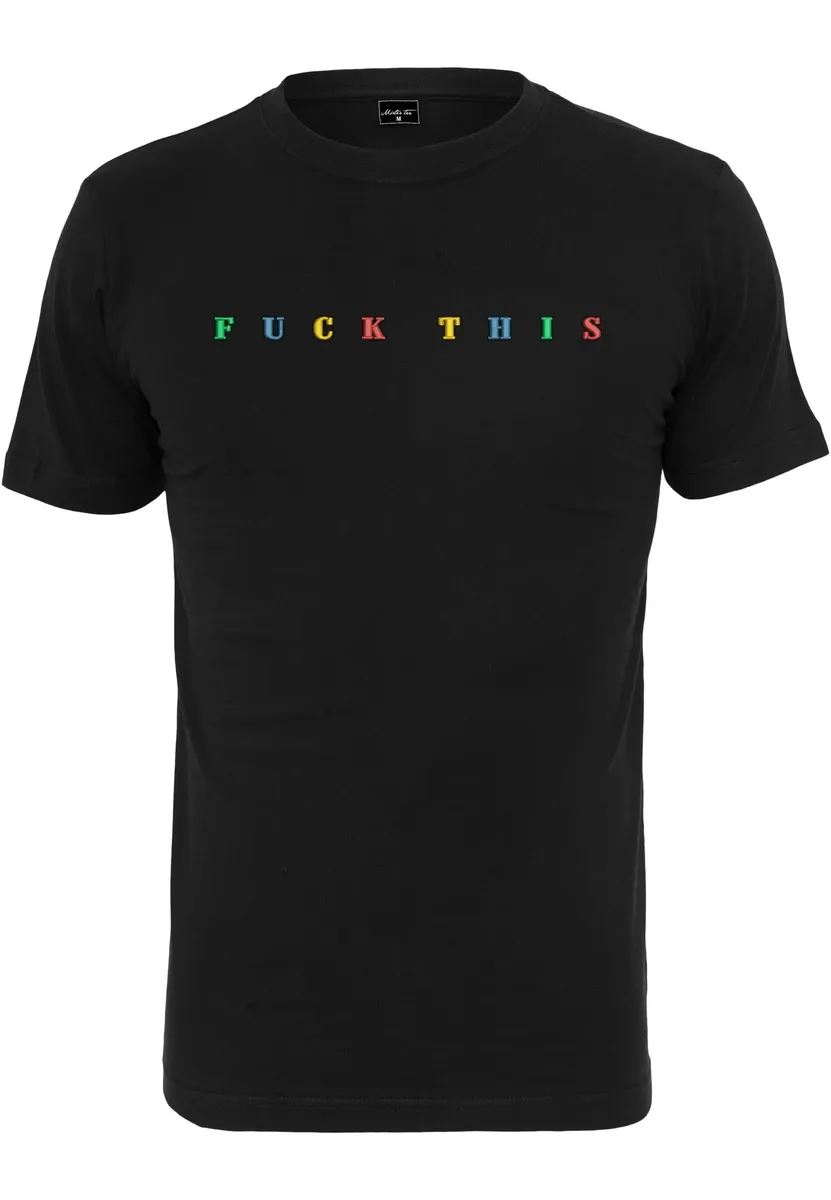 

Футболка Mister Tee "Мужская футболка Fuck This" Mistertee, черный