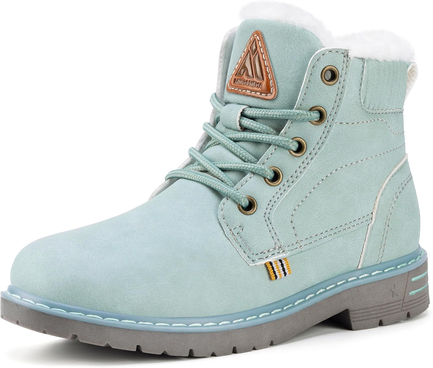 

Зимние ботинки для мальчиков и девочек Mishansha, водонепроницаемые детские походные ботинки, теплые ботинки с меховой подкладкой для холодной погоды, уличные прогулочные обувь, Cyan