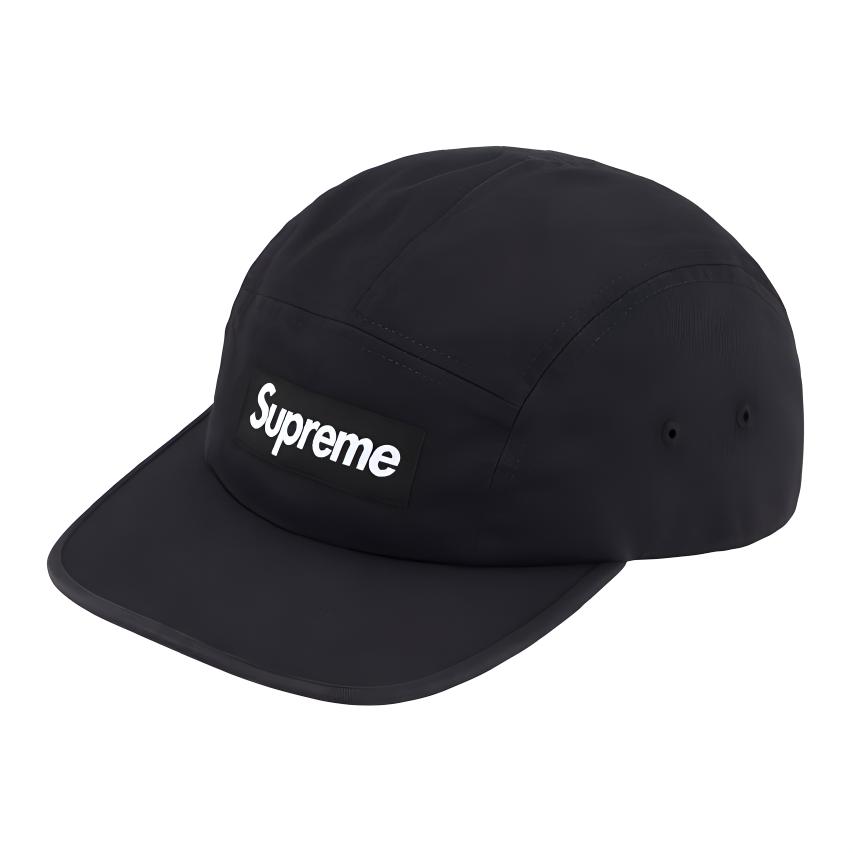

Supreme Хлопковая кожаная бейсболка унисекс черная, Black
