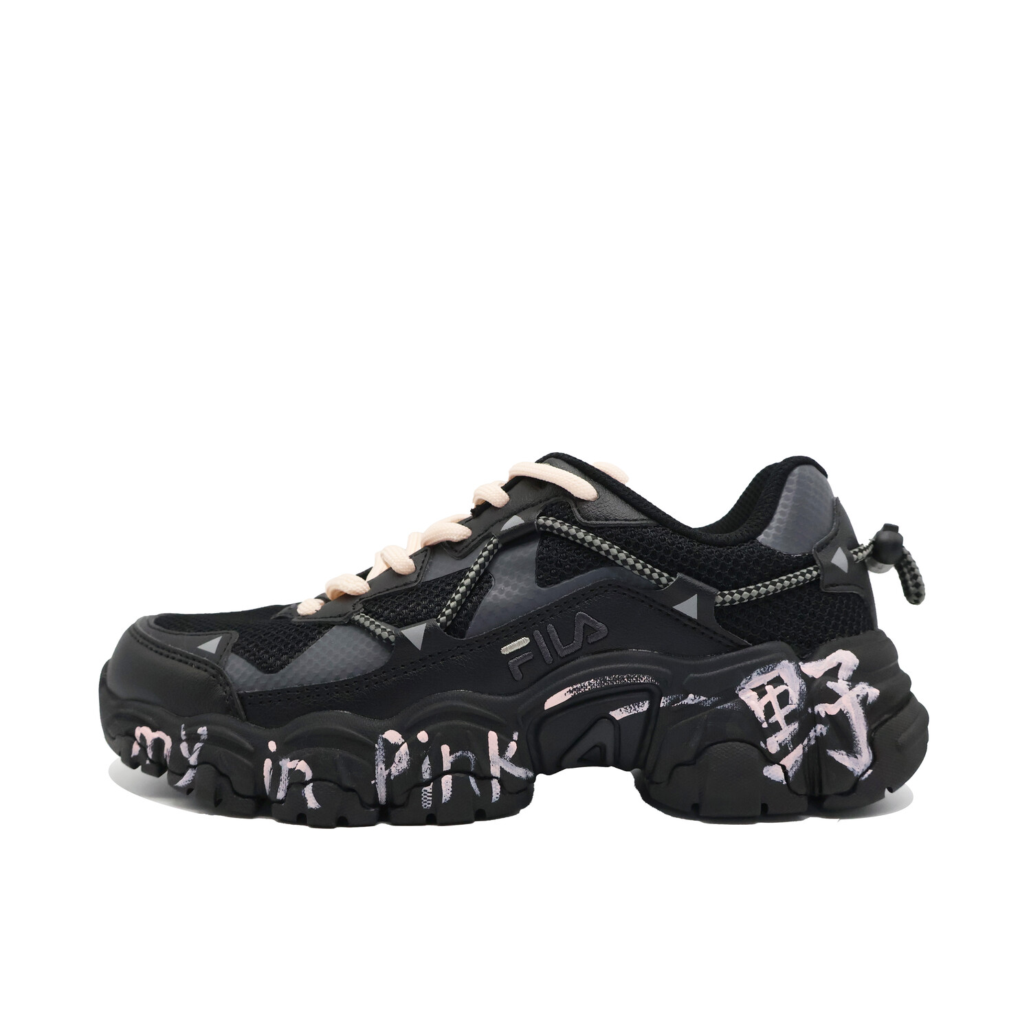 

Кроссовки FILA Cat Claw Lifestyle Shoes Unisex Low-top Pink, черный/розовый