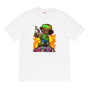 

Футболка ss19 molotov kids ashgrey tee Supreme, серый