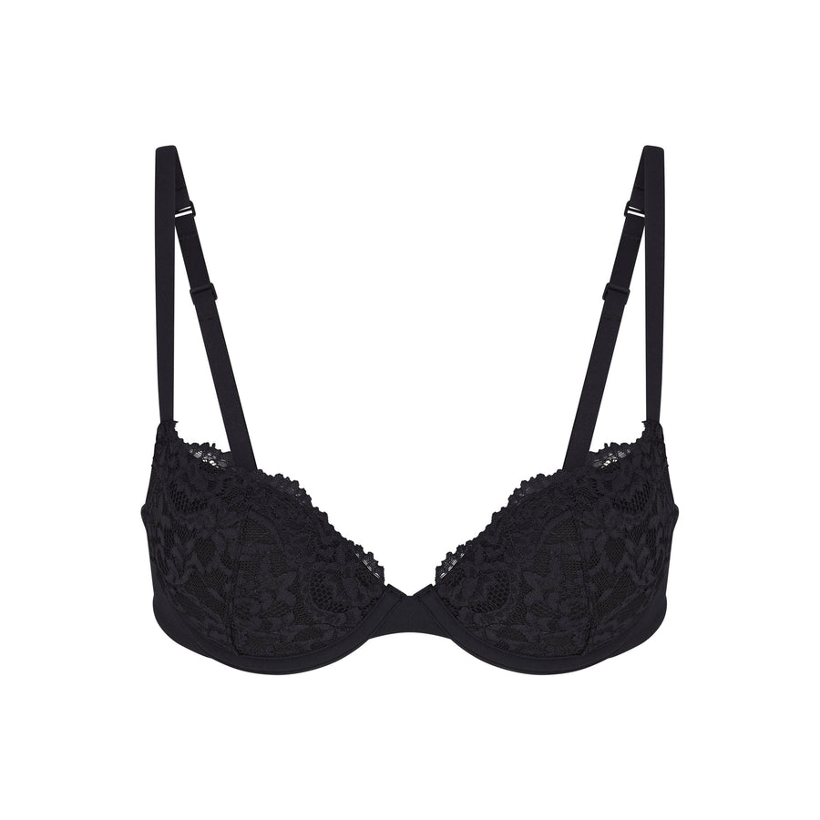 

Бюстгальтер push-up SKIMS Fits Everybody Lace, цвет Onyx