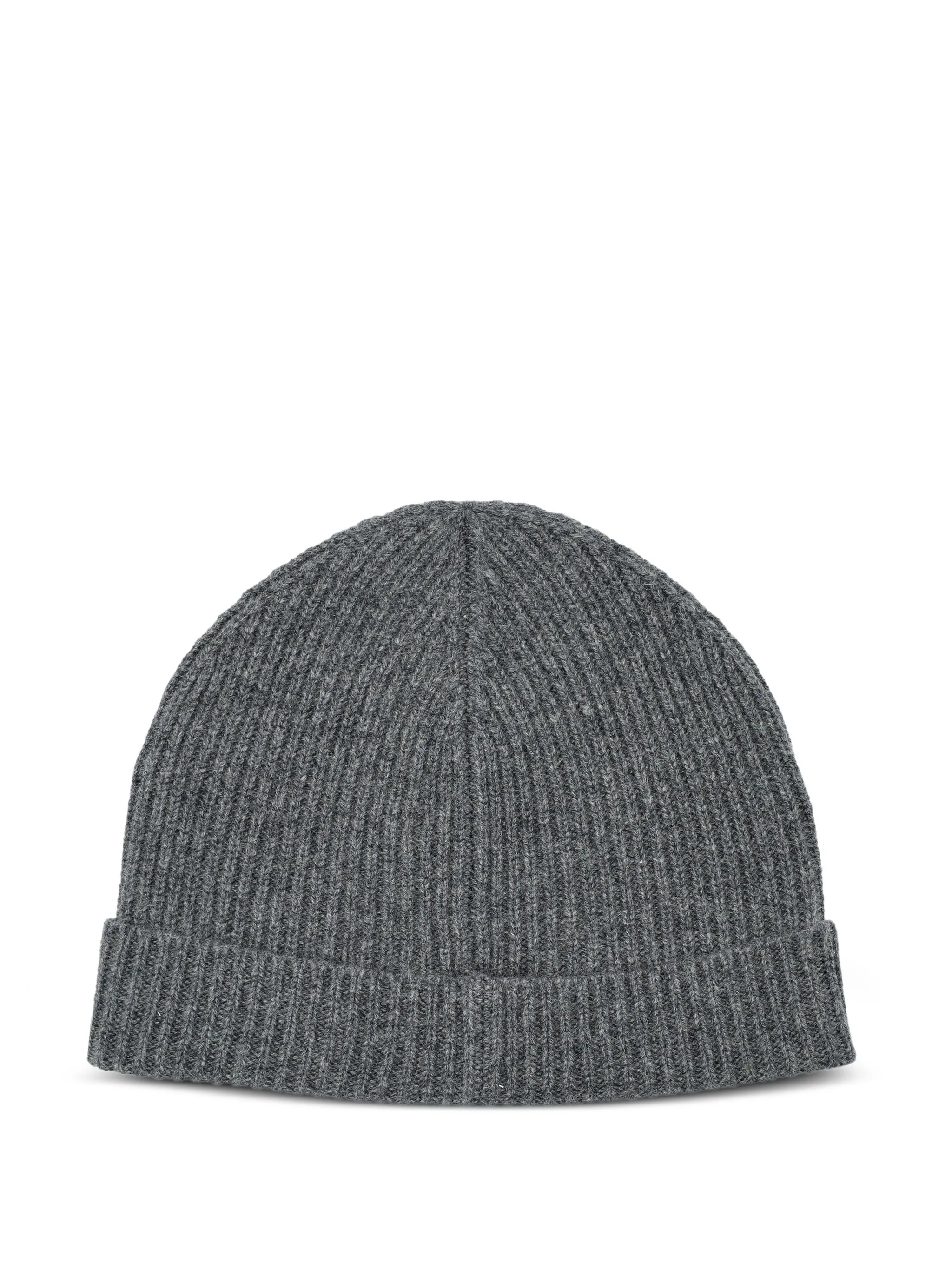 

Шапка бини в рубчик Extreme Cashmere, серый