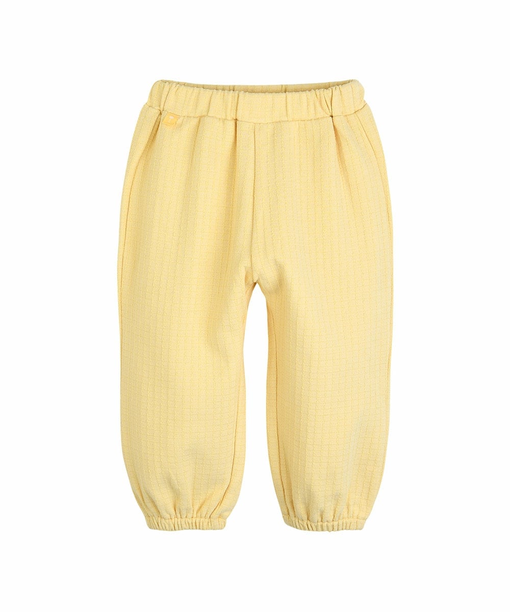 Комплект из топа с длинными рукавами и брюк цвета черники Moimoln, Yellow — фото 3