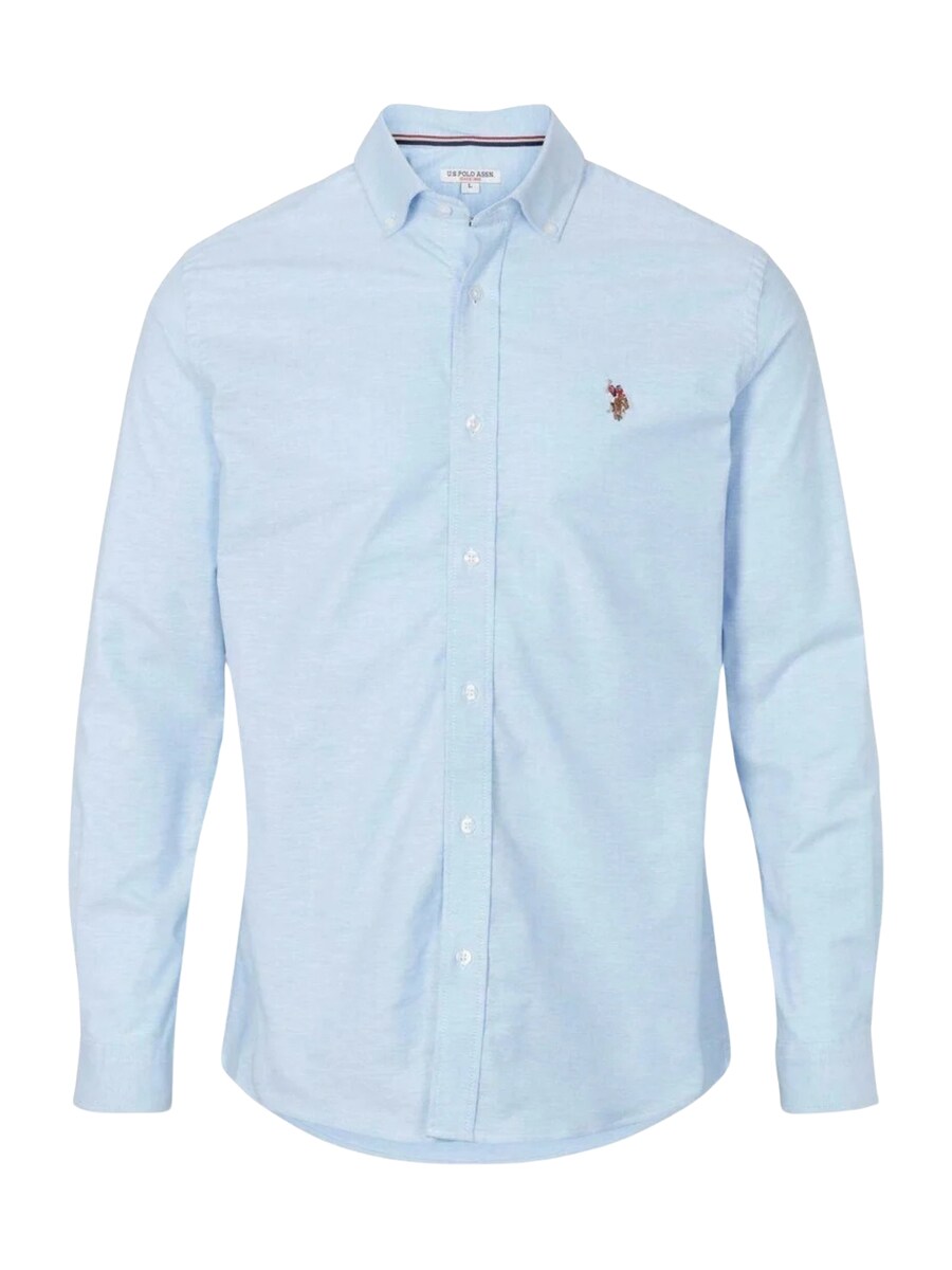 

Рубашка Slim Fit на пуговицах U.S. POLO ASSN. Esmar, светло-голубой