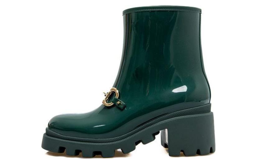 GUCCI Винтажные ботильоны зеленые женские
