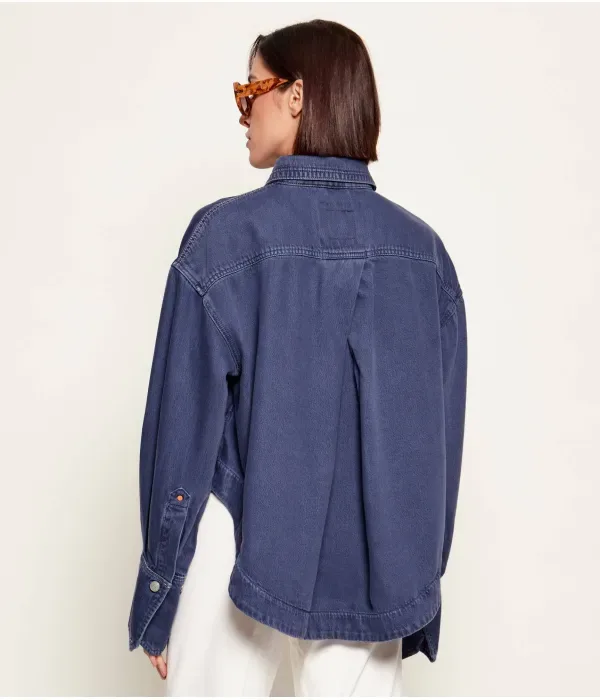Джинсовая рубашка C_OVERSHIRT 1.0 oversize fit Boss Orange, темно-синий — фото 3