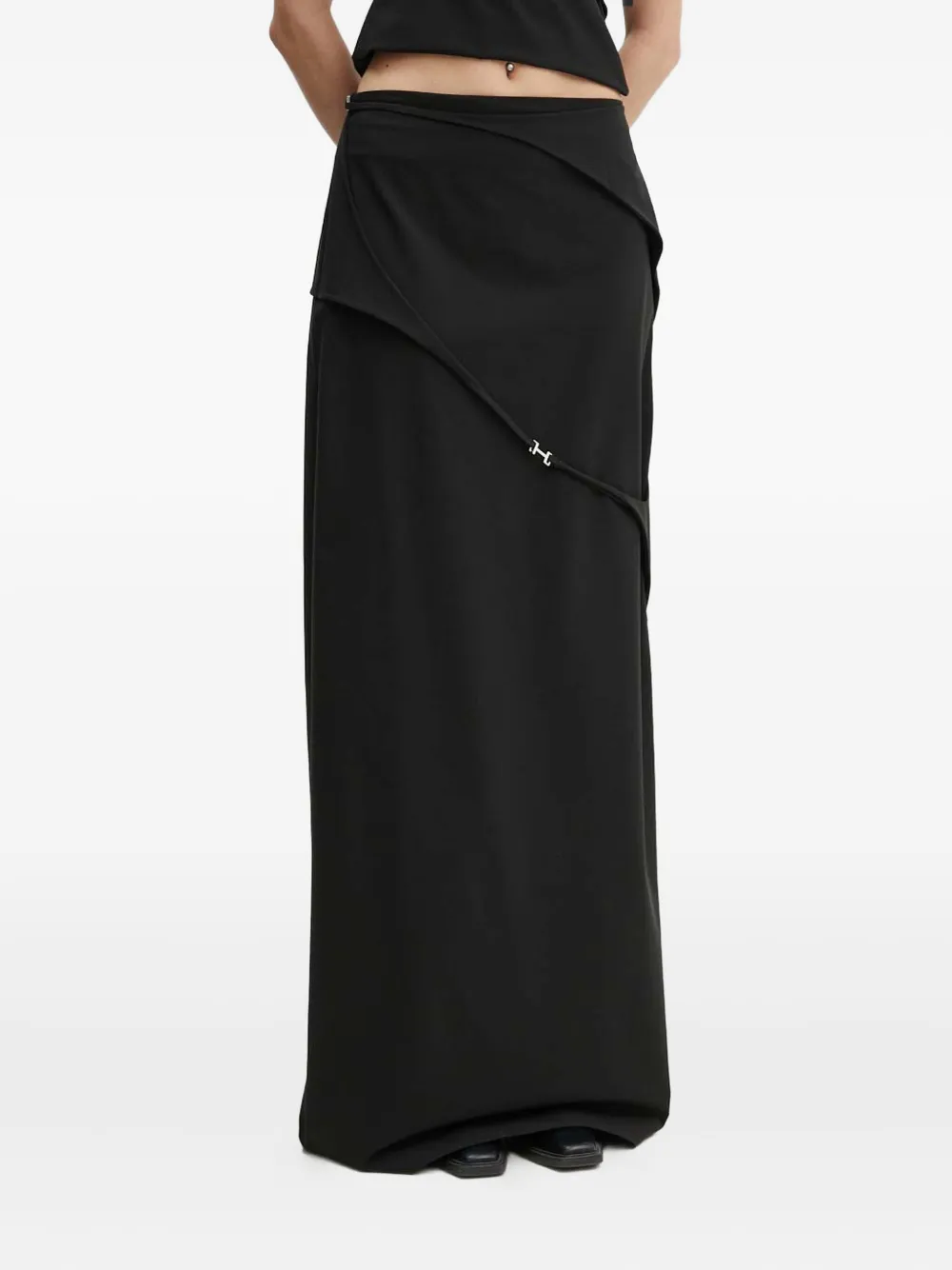 

Макси-юбка с разрезом сзади Heliot Emil, черный