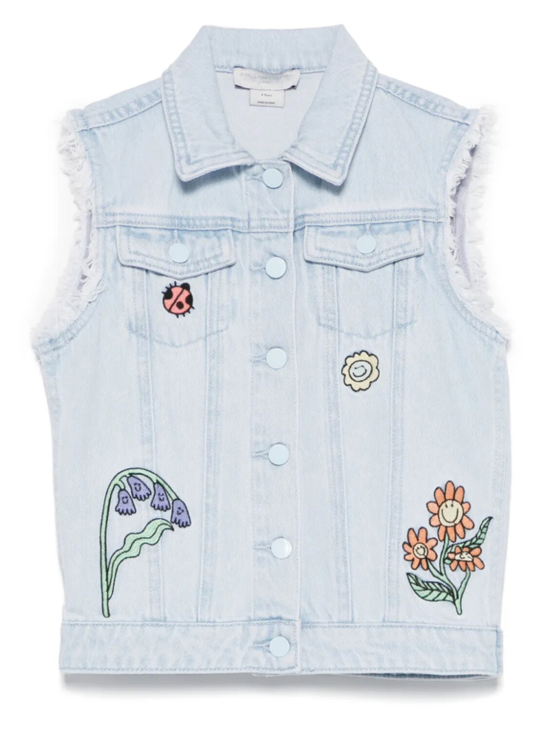 

Джинсовый жилет Stella McCartney Kids Woodland Friends, синий