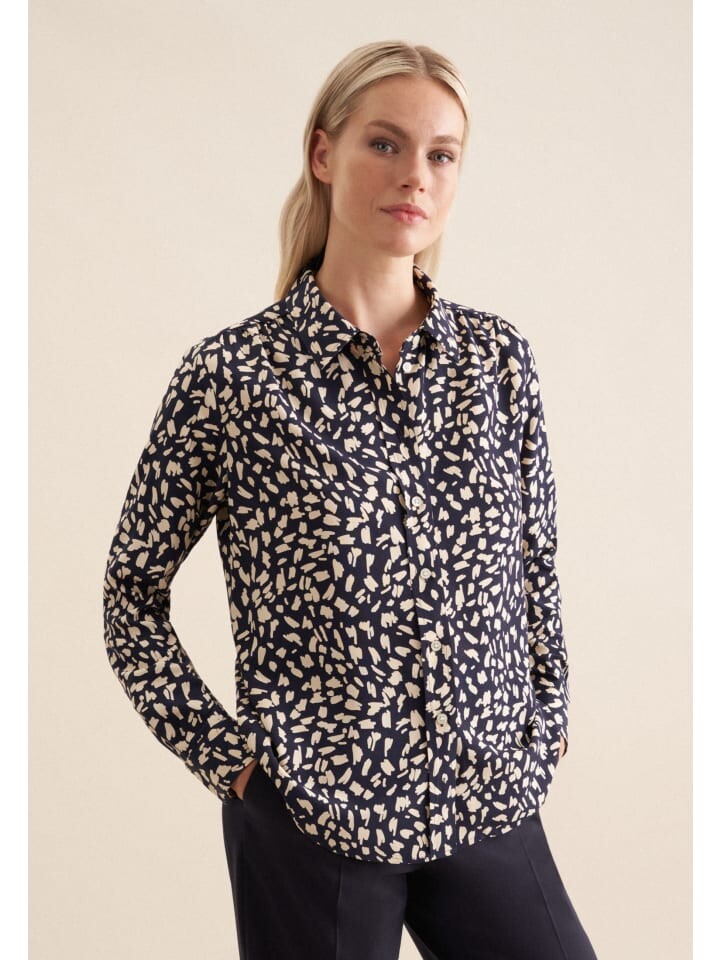 

Блуза Seidensticker Hemdbluse Regular, темно-синий