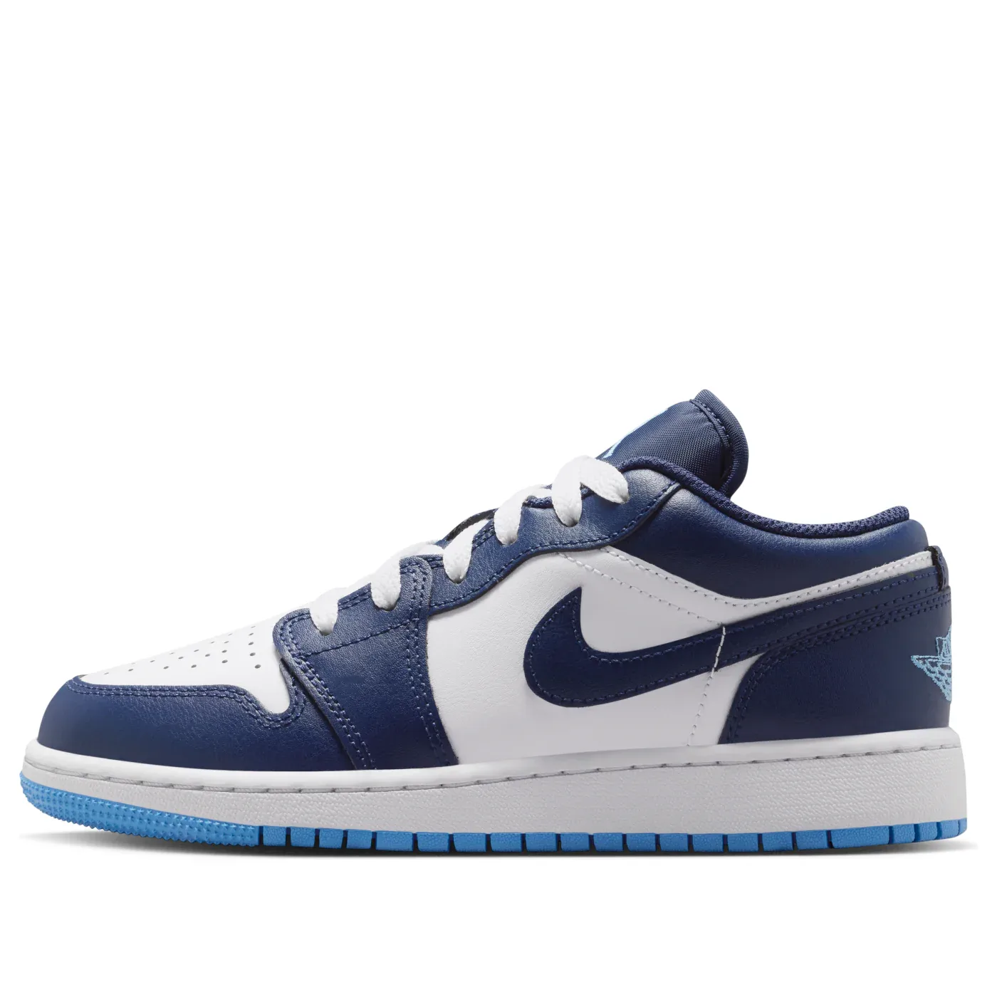 Кроссовки (GS) Air Jordan 1 Low 'Midnight Navy University Blue'