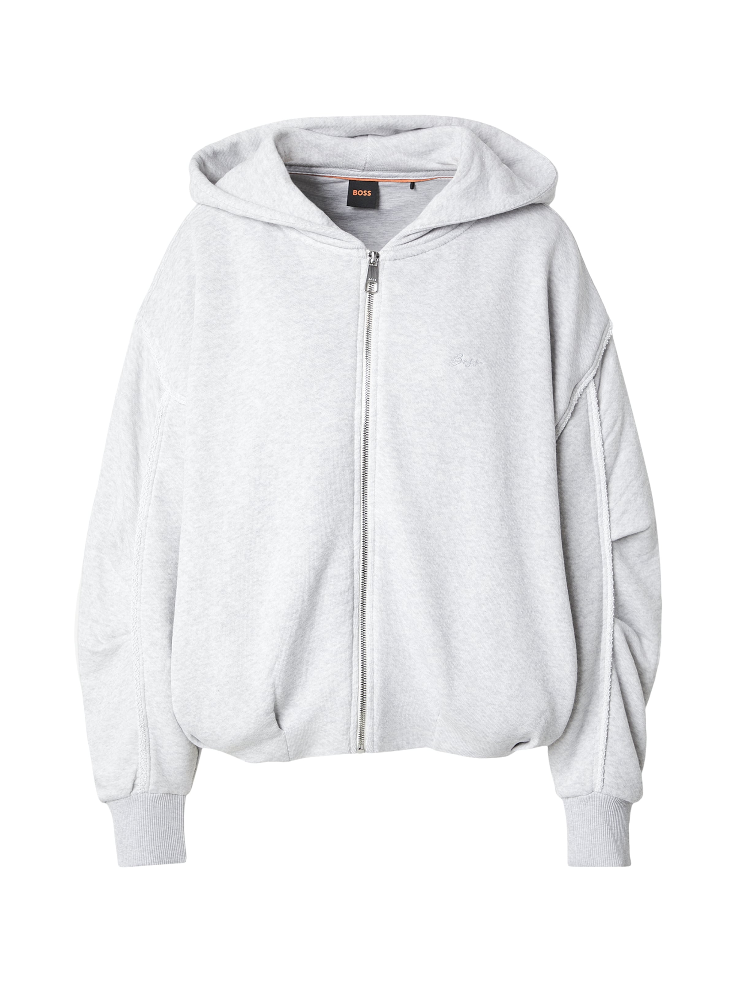 

BOSS Толстовка с молнией 'Elendy' в сером цвете